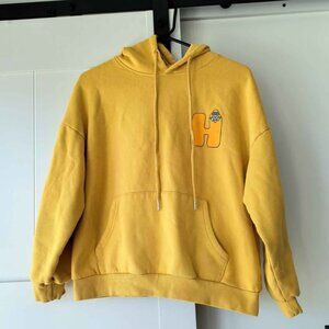 Yellow Graphic Hoodie XS
